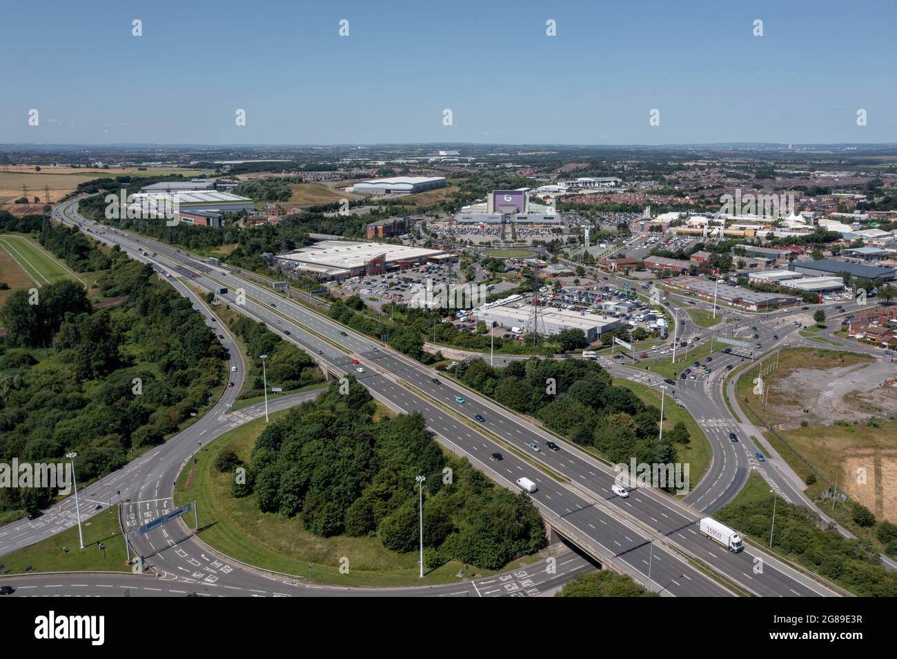 Xscape Castleford, West Yorkshire leisure and retail park, close to the