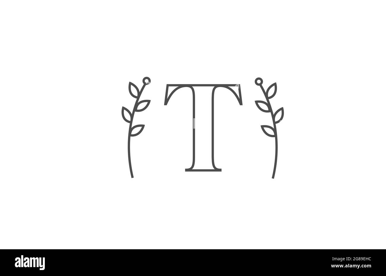 line design of T alphabet letter logo icon. Company business typography ...