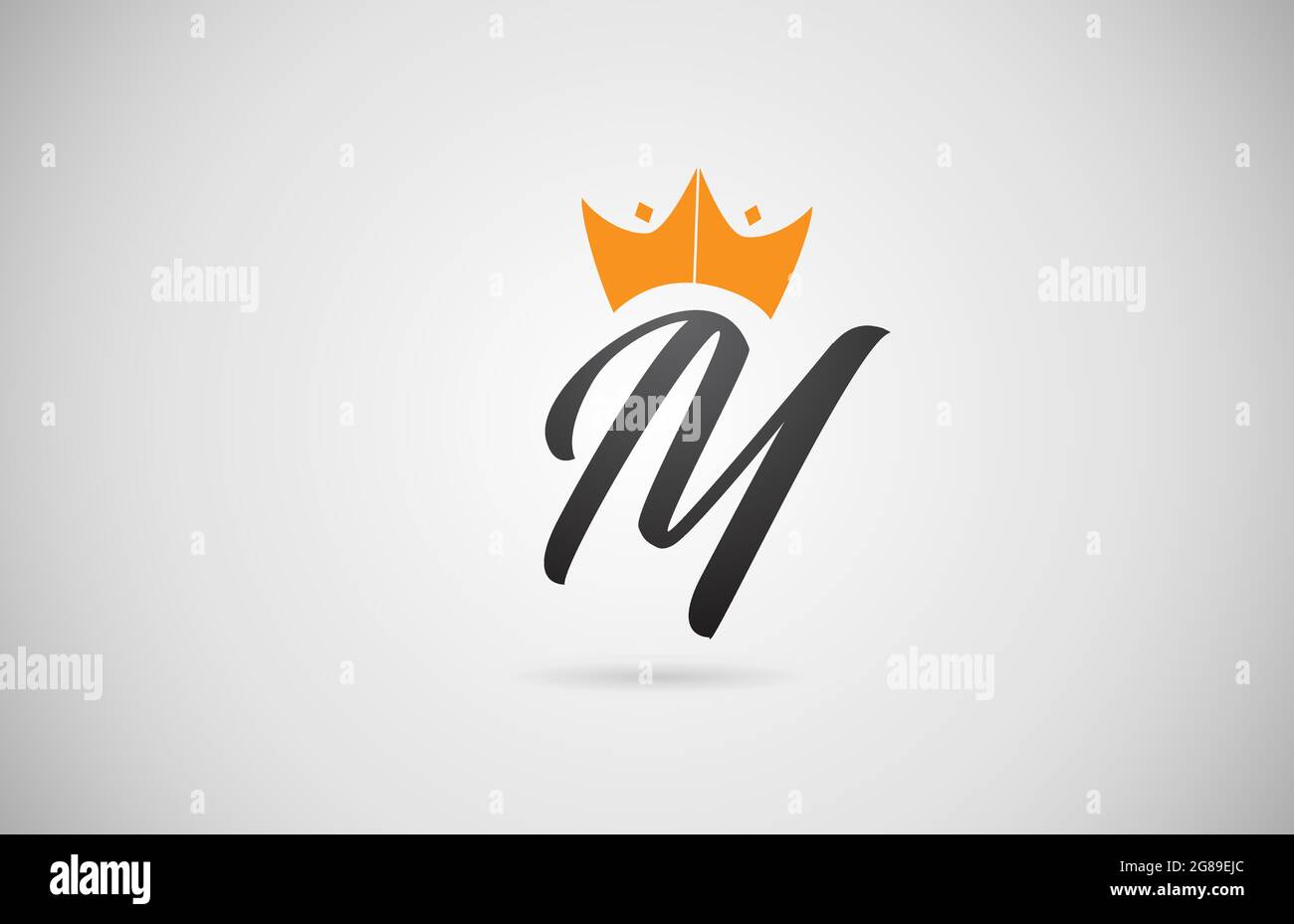 Letter M Crown King Logo