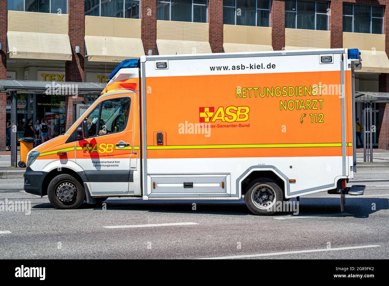 ASB Mercedes-Benz Sprinter ambulance Stock Photo