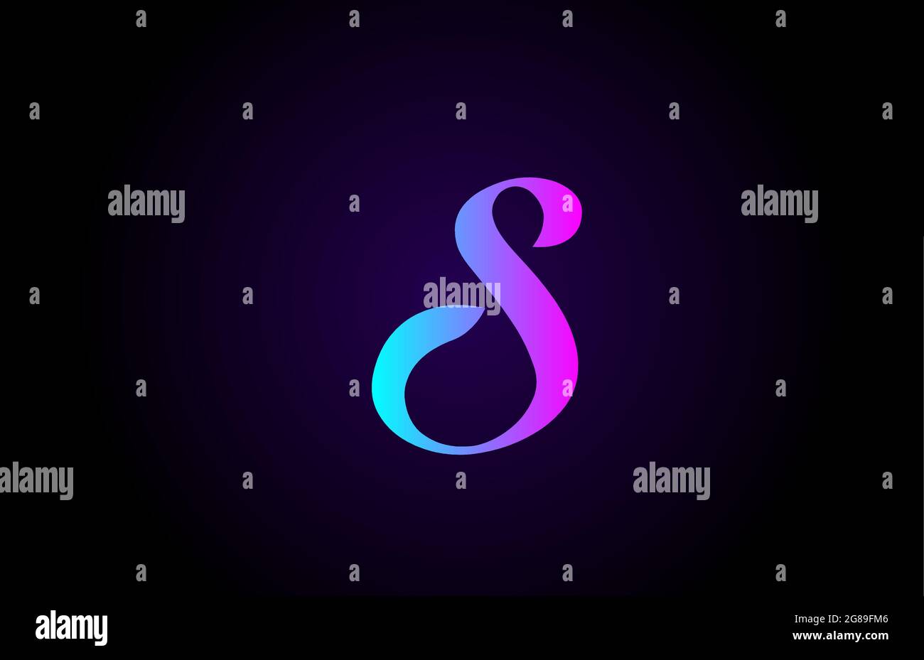 pink blue S alphabet letter logo for branding and business. Creative ...