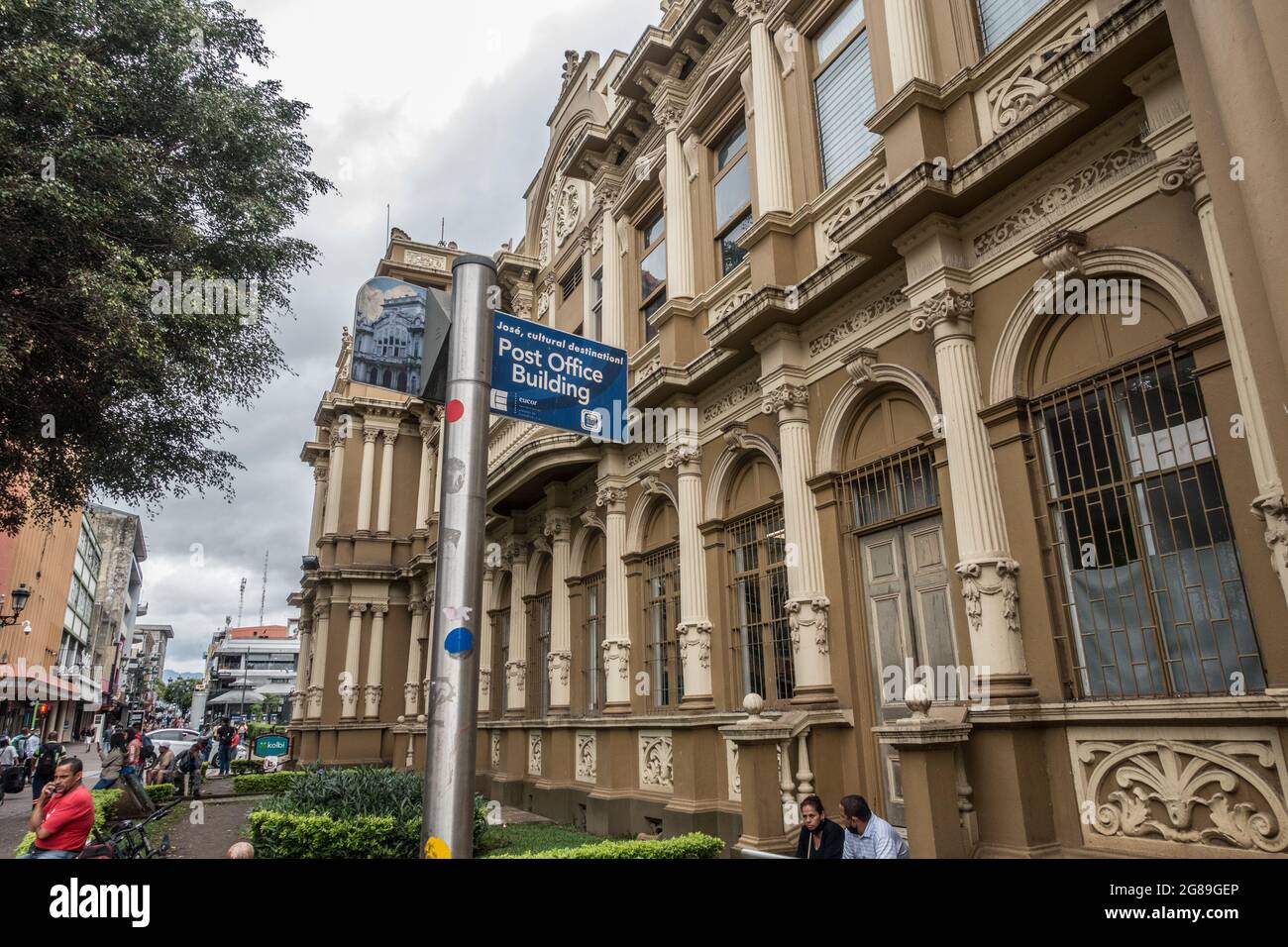 The elegant 104 year old Post Office building in San Jose, Costa Rica. Stock Photo