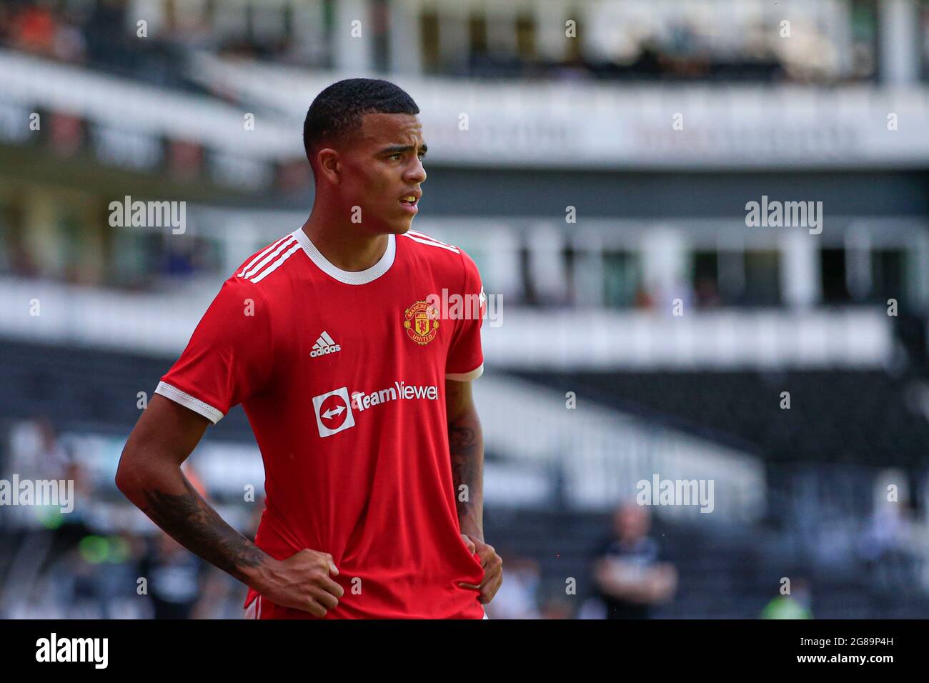 Derby Uk 18th July 2021 Mason Greenwood 11 Of Manchester United In Derby United Kingdom On 7 18 2021 Photo By Conor Molloy News Images Sipa Usa Credit Sipa Usa Alamy Live News Stock Photo Alamy