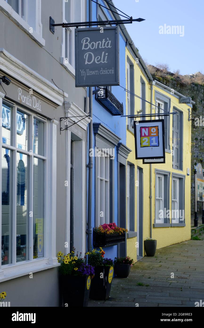 The Royal town of Caernarfon in Gwynedd, North Wales Stock Photo Alamy