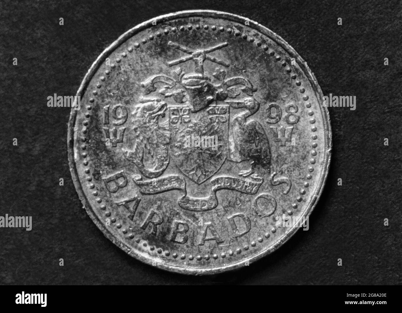 Photo coins Barbados, 1998, Five cents Stock Photo - Alamy