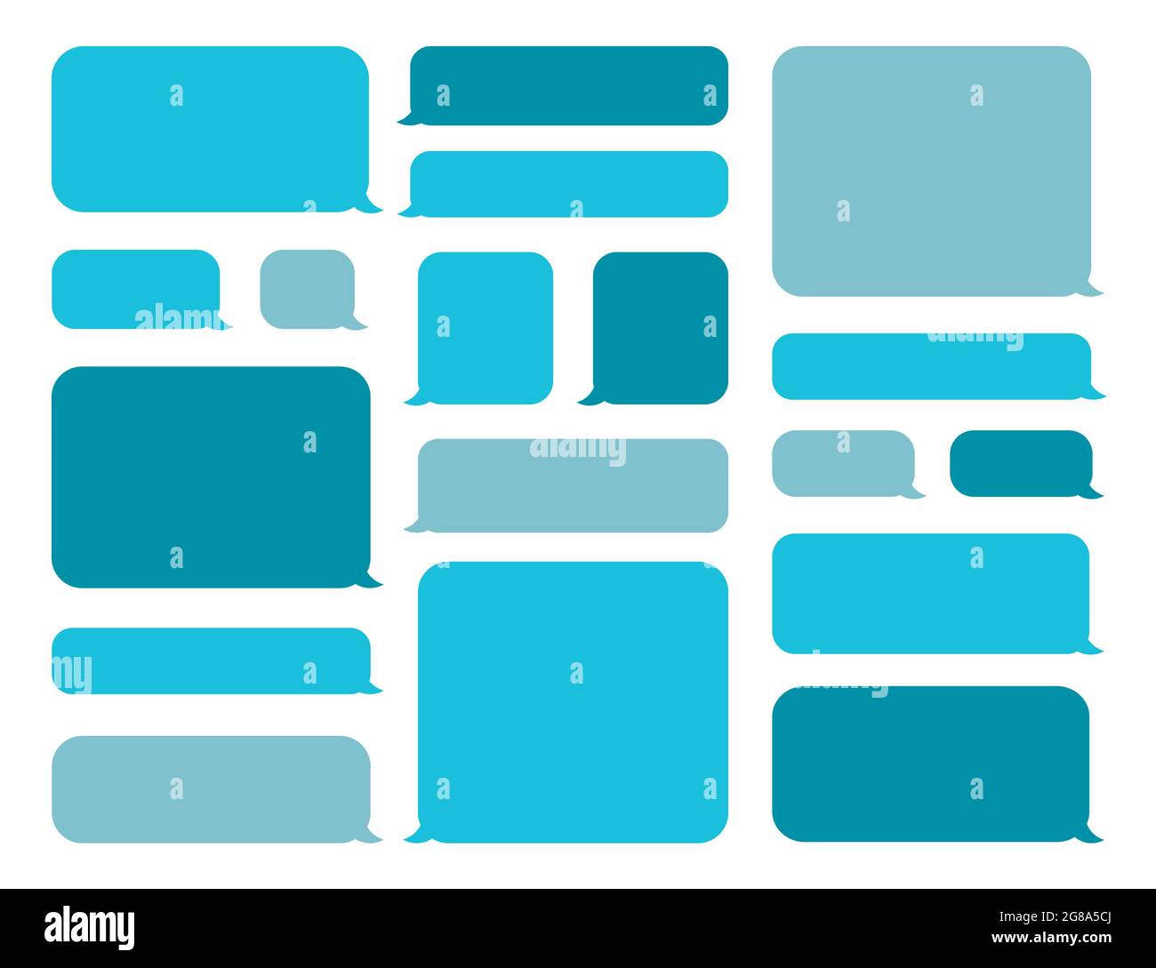 Collection of speech bubble templates. Vector illustration Stock Vector ...