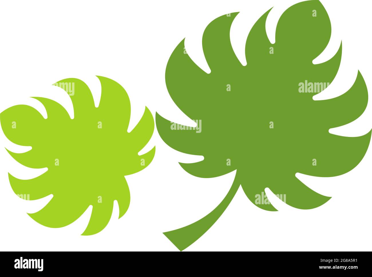 Green leaf, natural leaf icon logo design template vector Stock Vector ...