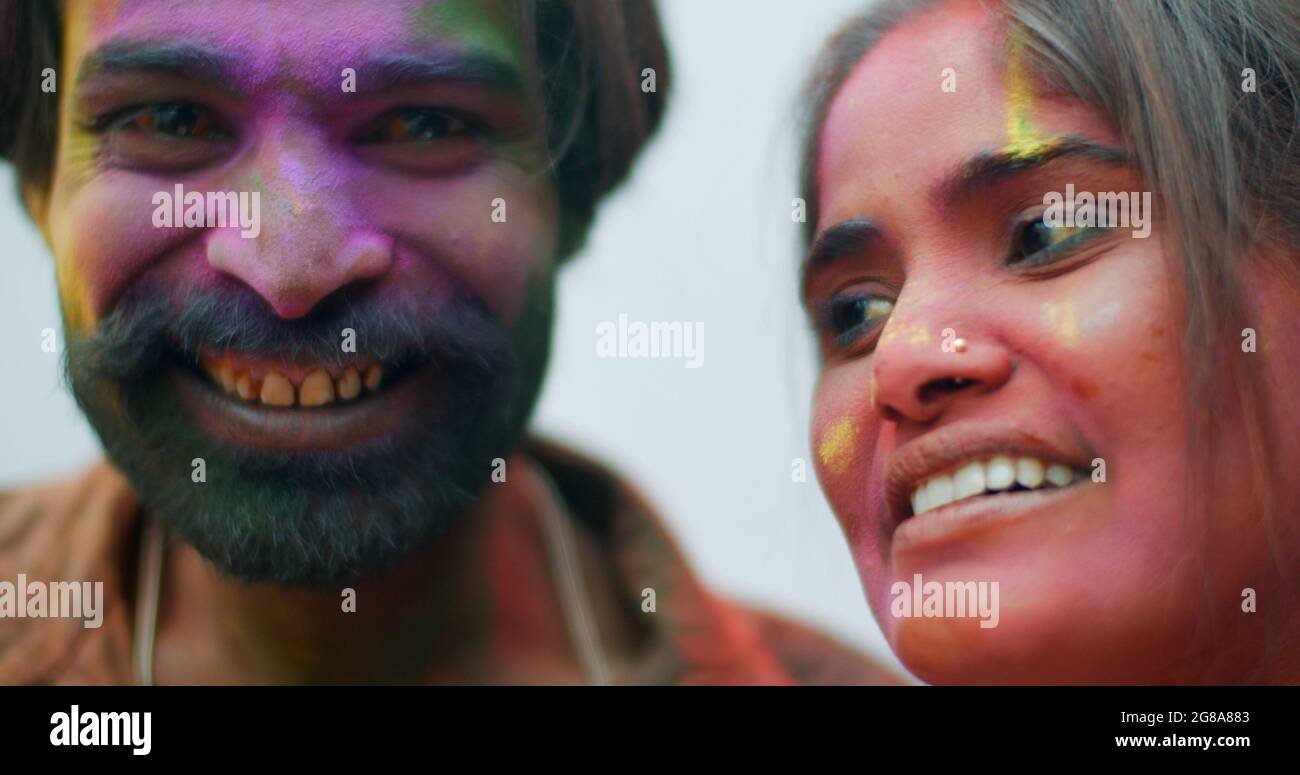 Indian painted faces hi-res stock photography and images - Alamy