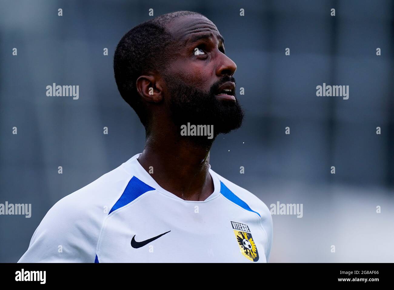 GELSENKIRCHEN, NETHERLANDS - JULY 16: Eliezer Dasa of Vitesse during the Club Friendly match between FC Schalke'04 and Vitesse at Parkstadion on July 16, 2021 in Gelsenkirchen, Netherlands (Photo by Joris Verwijst/Orange Pictures) Stock Photo