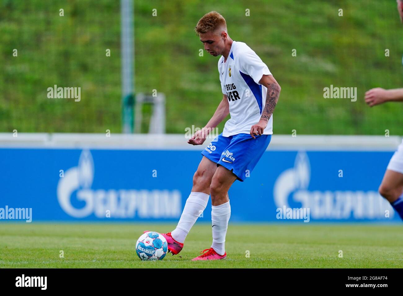 GELSENKIRCHEN, NETHERLANDS - JULY 16: Dominik Oroz of Vitesse during the Club Friendly match between FC Schalke'04 and Vitesse at Parkstadion on July 16, 2021 in Gelsenkirchen, Netherlands (Photo by Joris Verwijst/Orange Pictures) Stock Photo