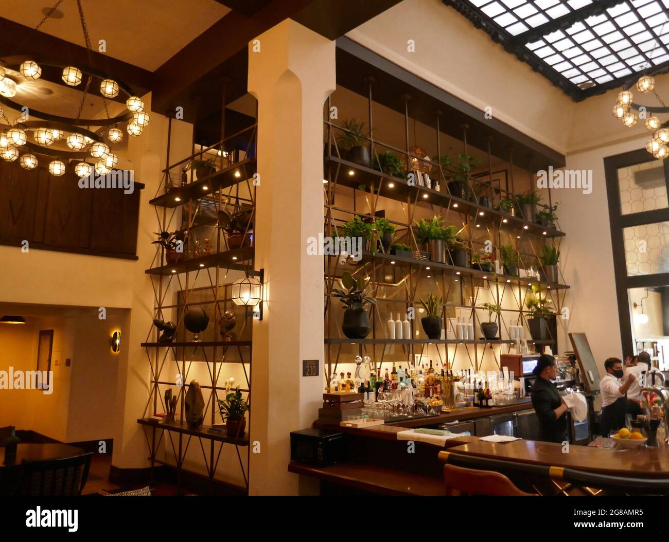 Los Angeles, California, USA 12th July 2021 A general view of atmosphere of Figeroa Hotel, where The Black Dahlia Murder Victim Elizabeth Short stayed at 939 S. Figueroa St on July 12, 2021 in Los Angeles, California, USA. Photo by Barry King/Alamy Stock Photo Stock Photo