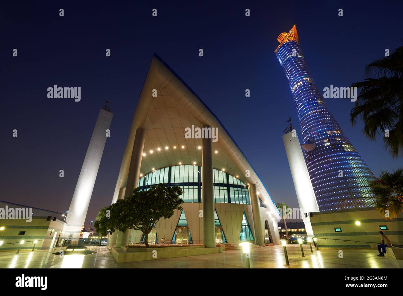 Aspire Mosque in Doha - Qatar Stock Photo
