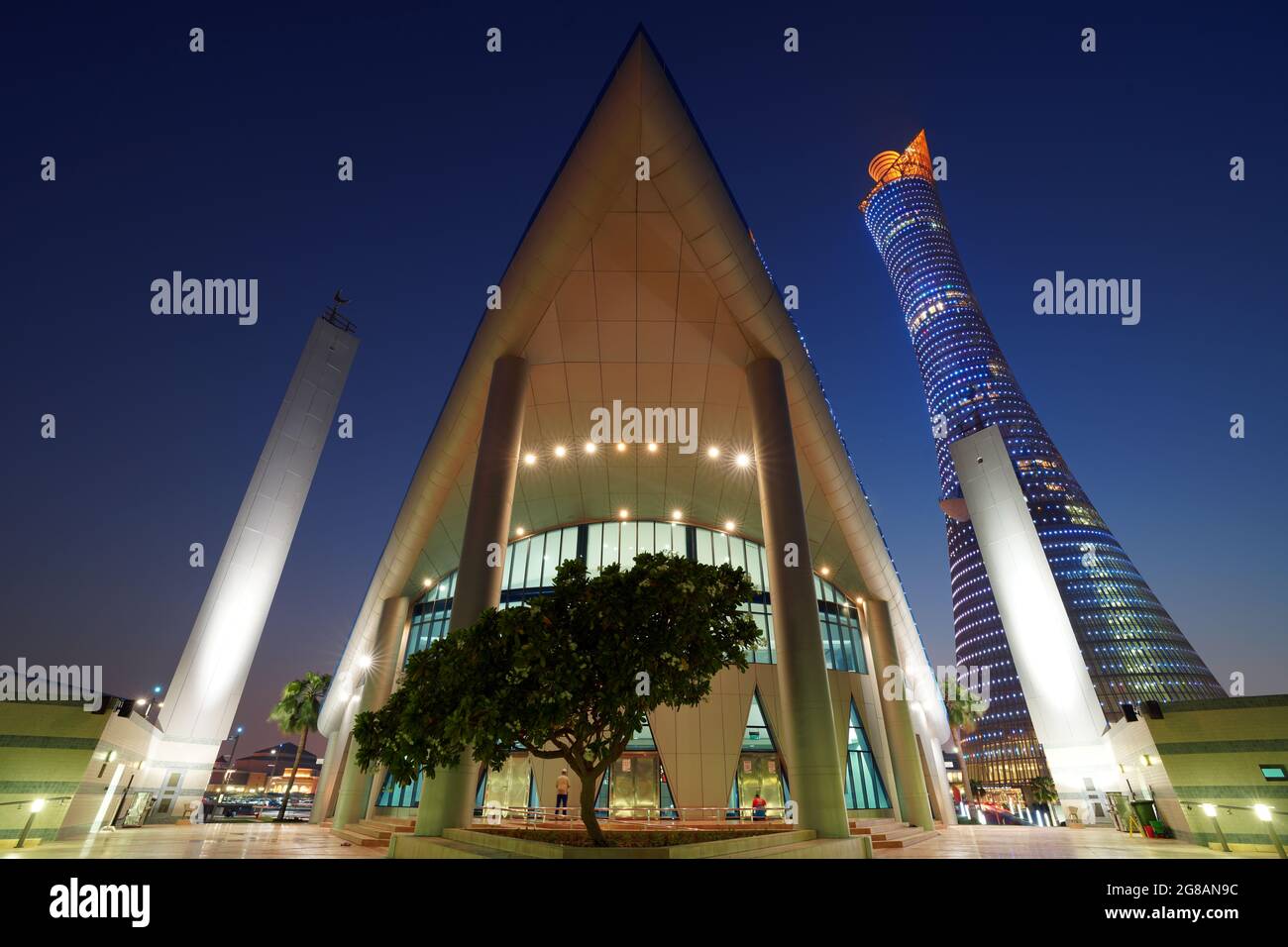 Aspire Mosque in Doha - Qatar Stock Photo