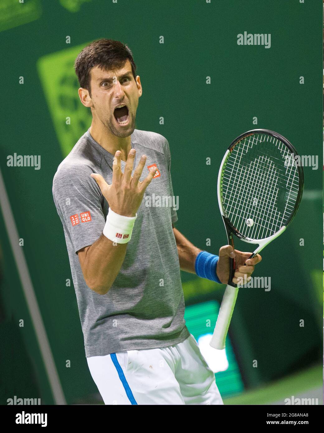 Novak Djokovic is a Serbian professional tennis player Stock Photo