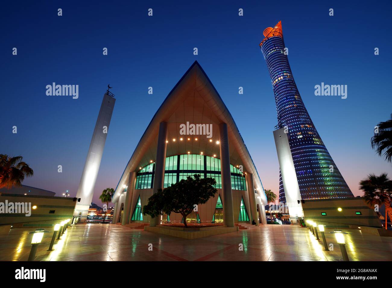 Aspire Mosque in Doha - Qatar Stock Photo