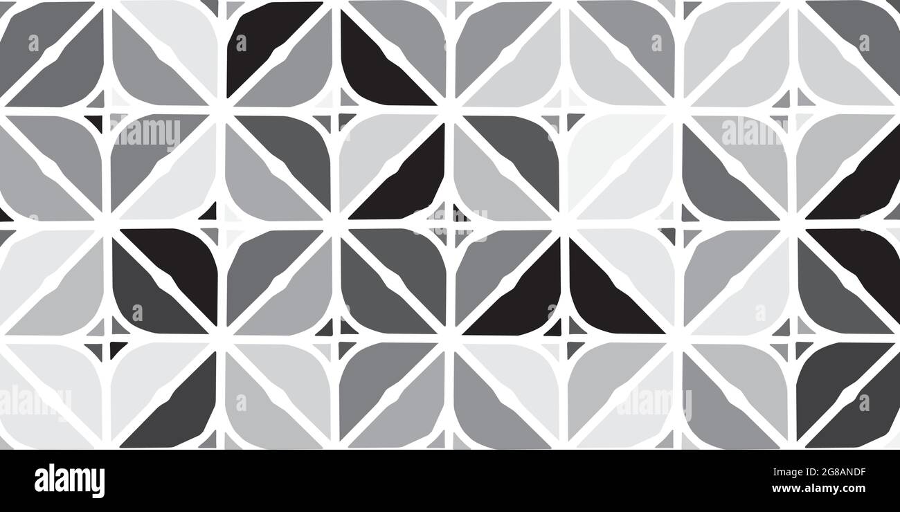 Abstract geometric seamless pattern floral design. Elegant of gray background beautiful for carpet,wallpaper,clothing,wrapping,batik,fabric Stock Vector