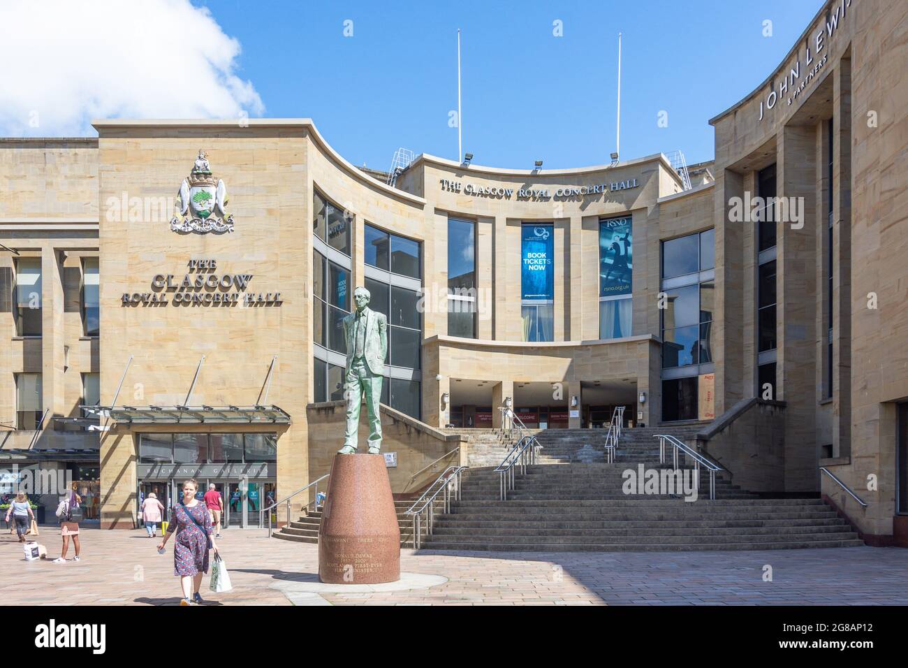 The Glasgow Royal Concert Hall, Buchanan Street, Glasgow City, Scotland, United Kingdom Stock Photo