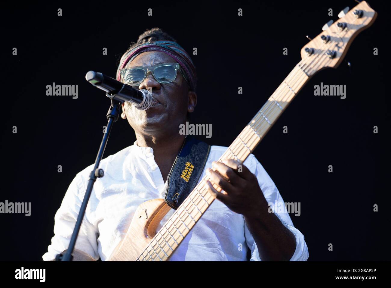 Richard Bona of band Richard Bona & Alfredo Rodríguez Trio performs ...