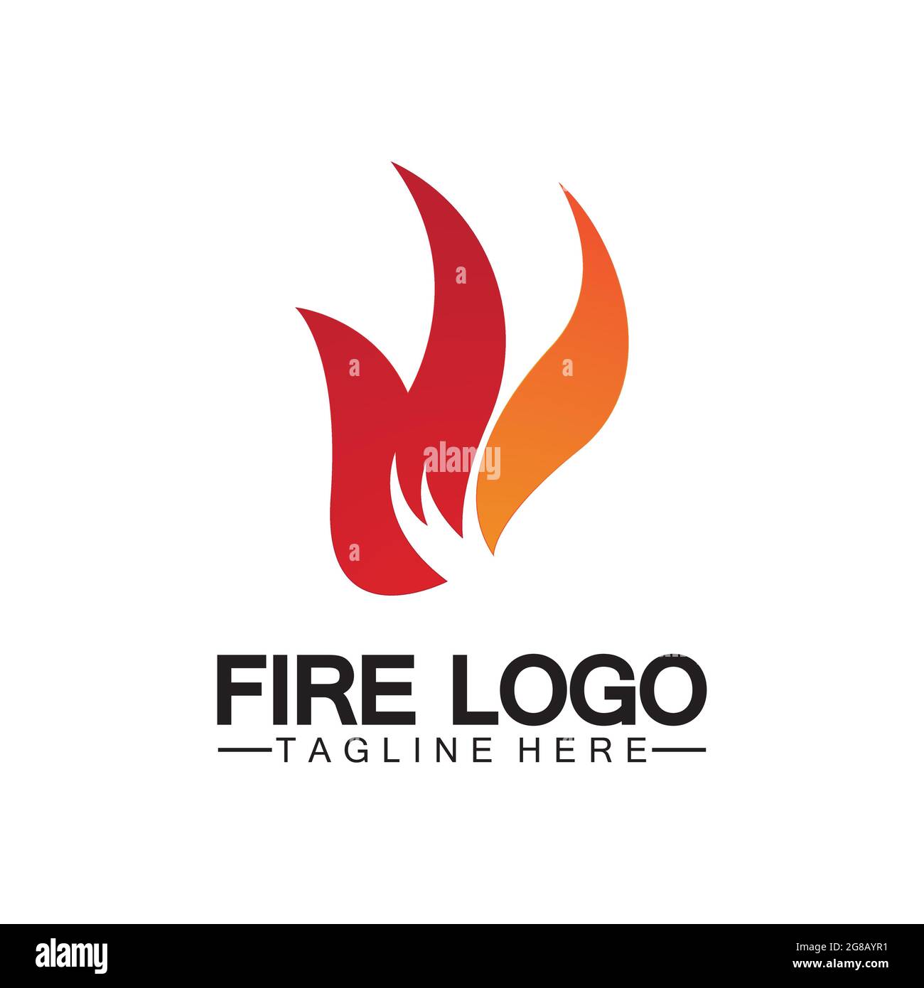 Fire Flame Logo design vector template Stock Vector Image & Art - Alamy