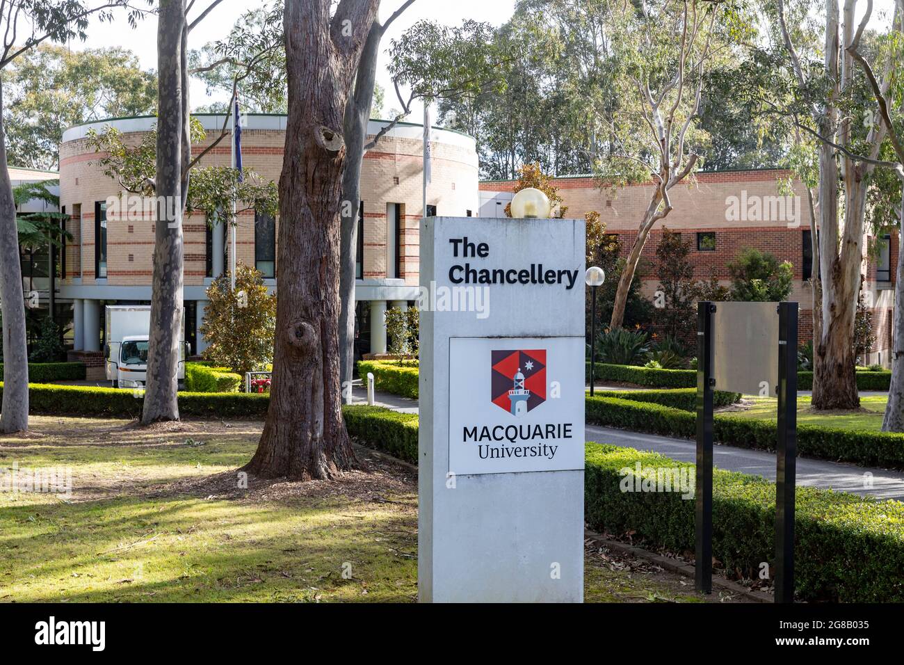 Macquarie University Chancellery department, a university based in Macquarie Park,Sydney,Australia Stock Photo