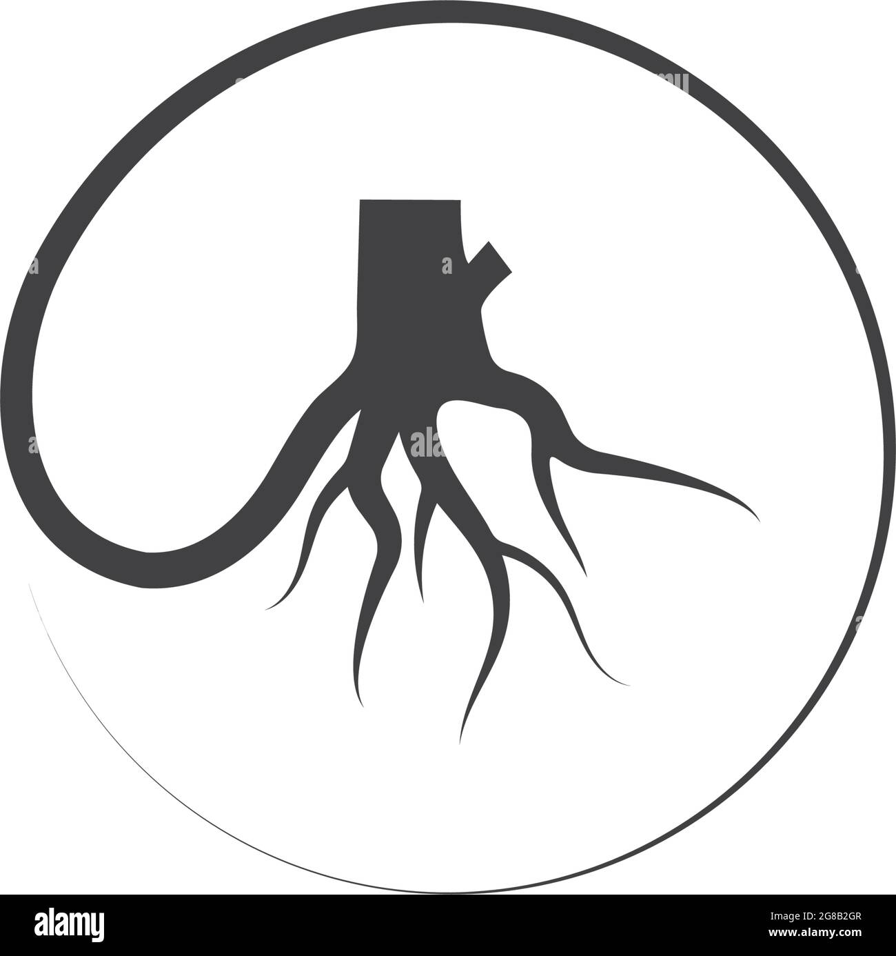 tree root icon vector element logo design Stock Vector Image & Art Alamy