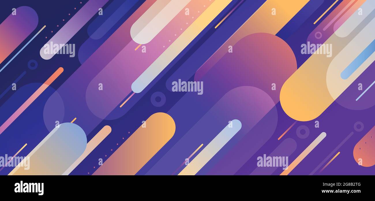 Abstract geometric pattern design with colorful design template. Overlapping with multi designed and contrast combination background. illustration Stock Vector