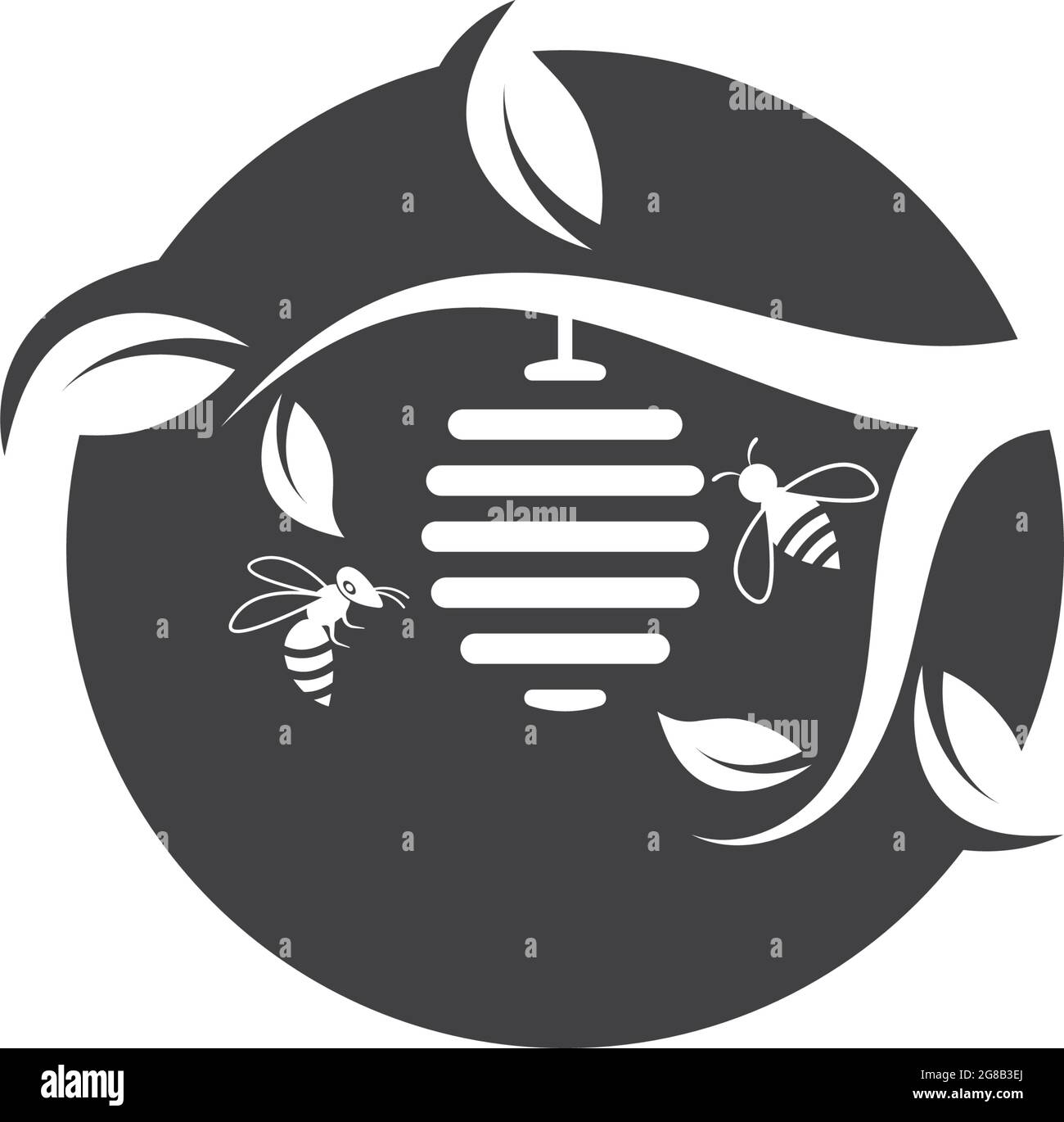 bee hive vector icon illustration design Stock Vector Image & Art - Alamy