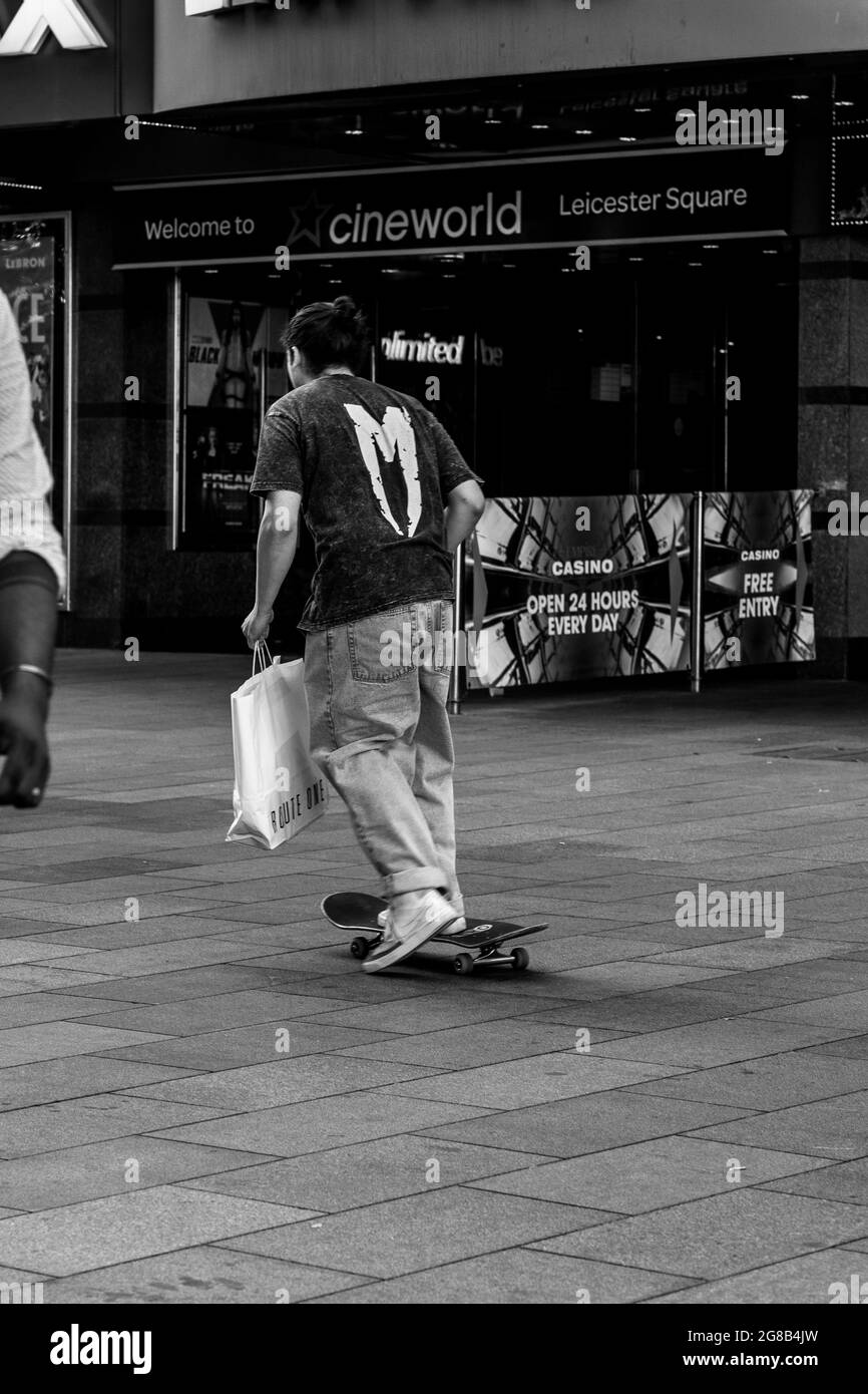 London Streets Leicester Square Stock Photo - Alamy