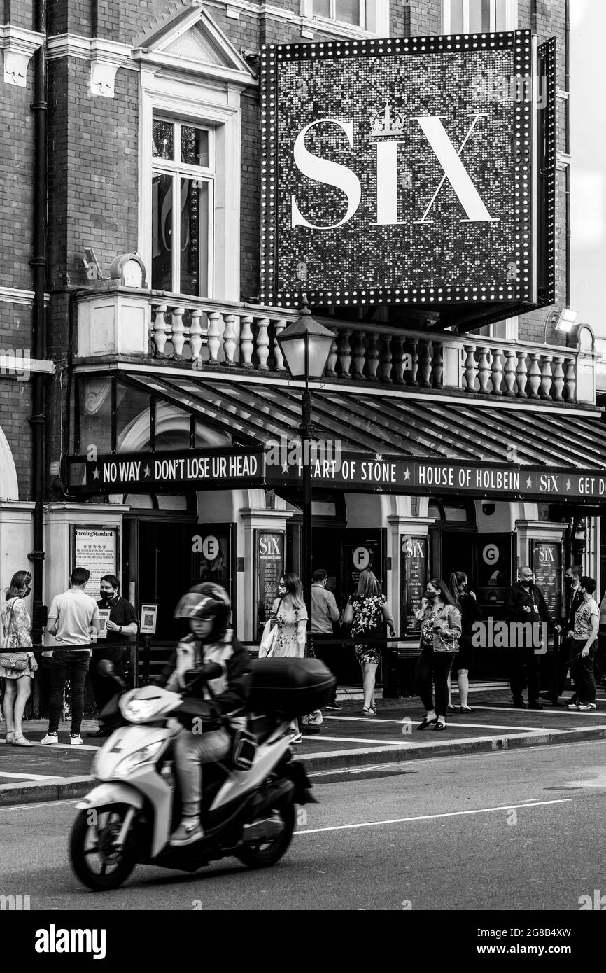 London Streets Leicester Square Stock Photo