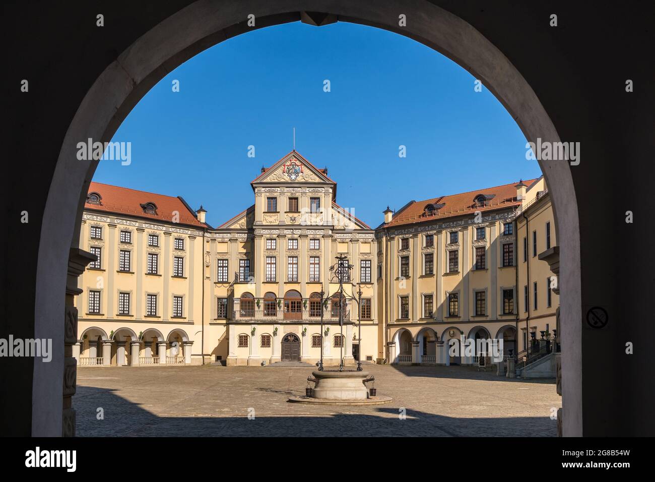 Medieval castle in Nesvizh, Belarus Stock Photo