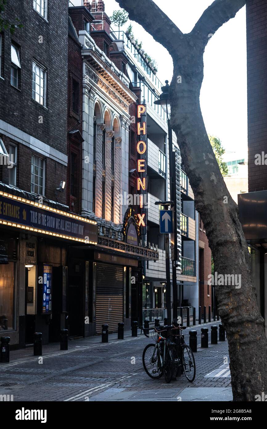 London Streets Leicester Square Stock Photo