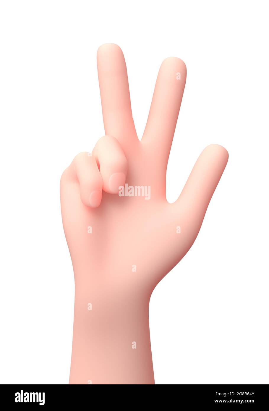 Cartoon hand raised hi-res stock photography and images - Alamy