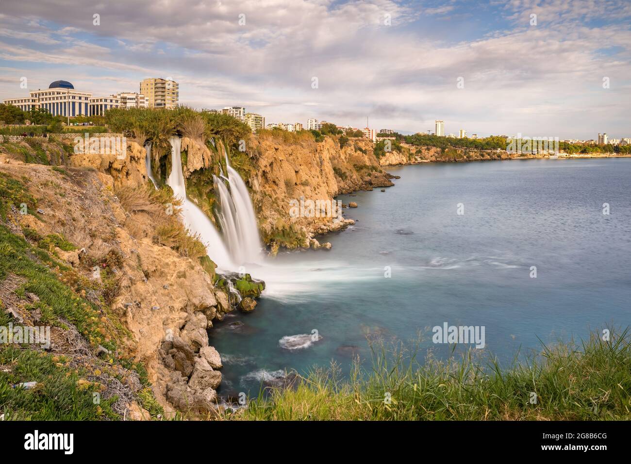 Lower Duden waterfall in Antalya, Turkey Stock Photo
