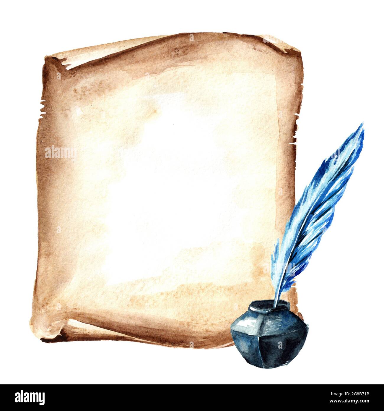 quill and parchment template