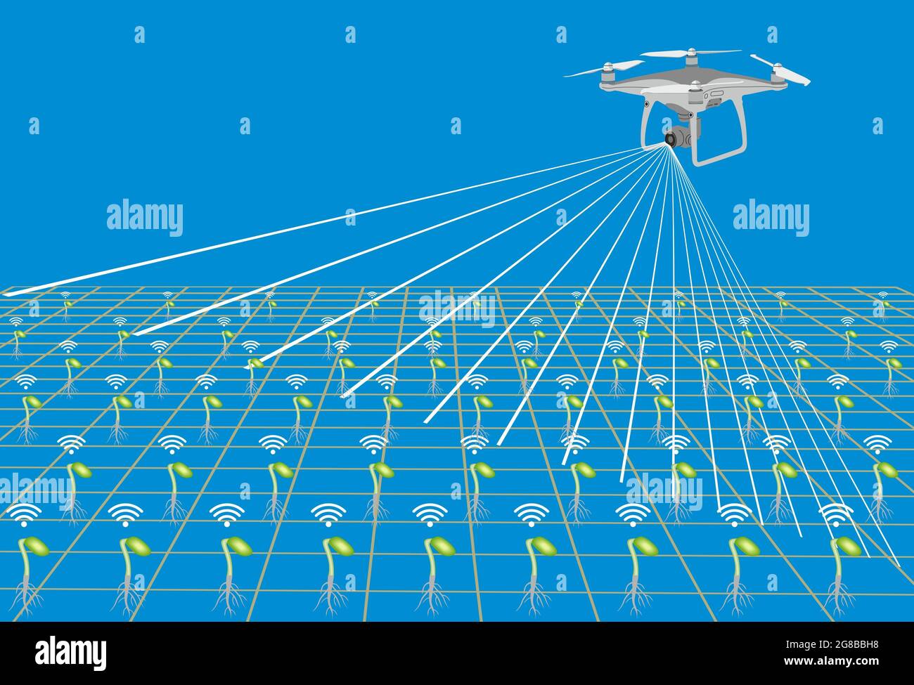 Drone-aided irrigation optimization strategies
