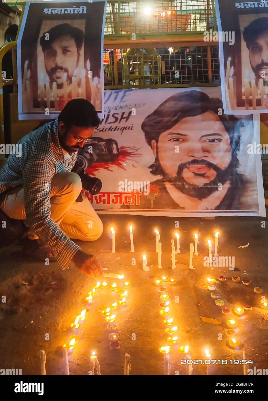 Candlelighting tribute to Pulitzer prize winner photojournalist Danish