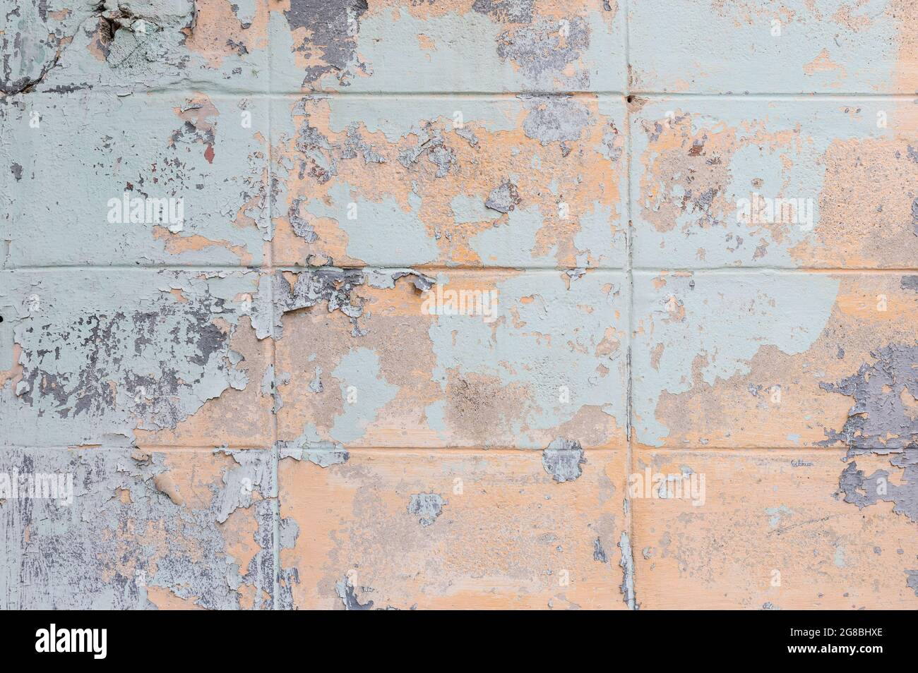 Wall with peeling paint texture Stock Photo