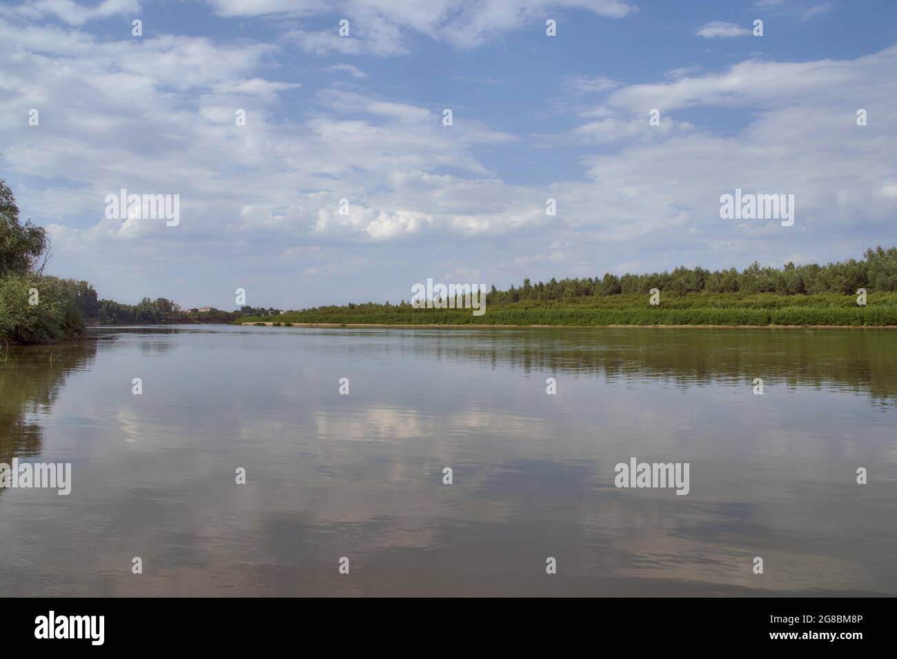 Ural River in Kazakhstan