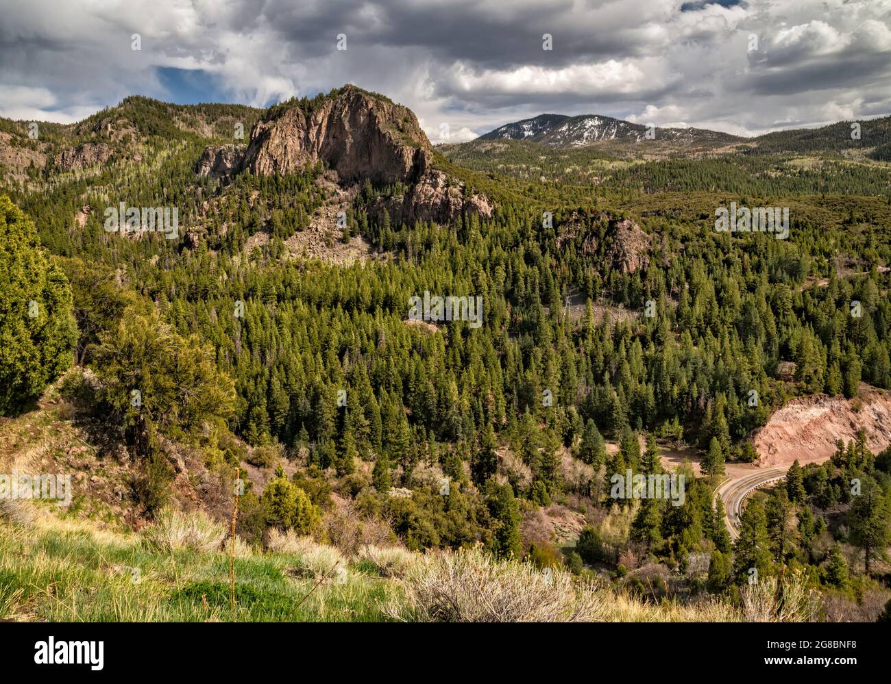Grizzly Ridges, near Mahogany Cove Campground, view from UT153 highway