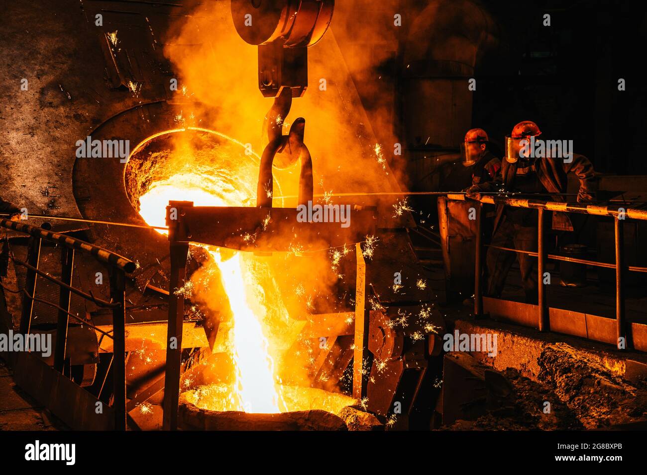 Liquid metal from blast furnace hires stock photography and images Alamy