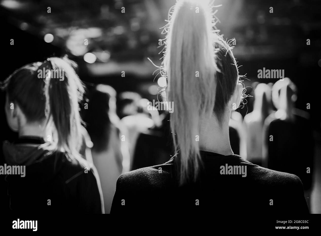 Milan runway show Black and White Stock Photos & Images - Alamy