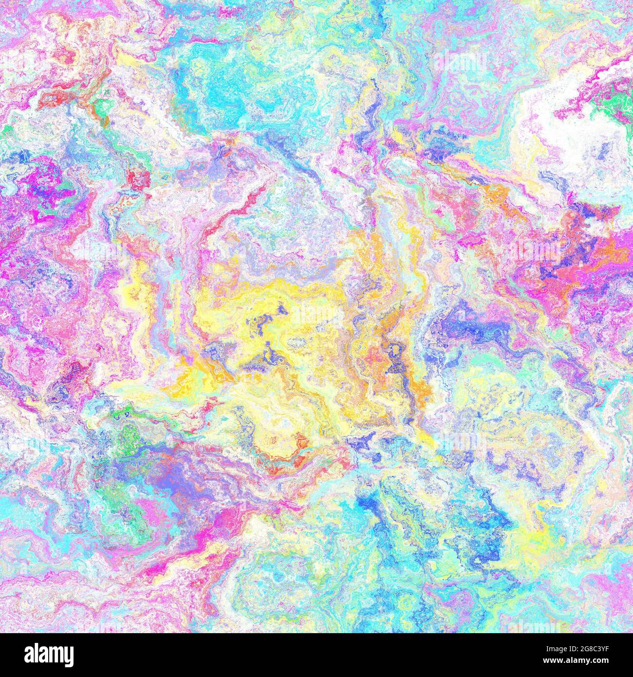 Seamless abstract painted brushed marble texture. Rainbow bright ...