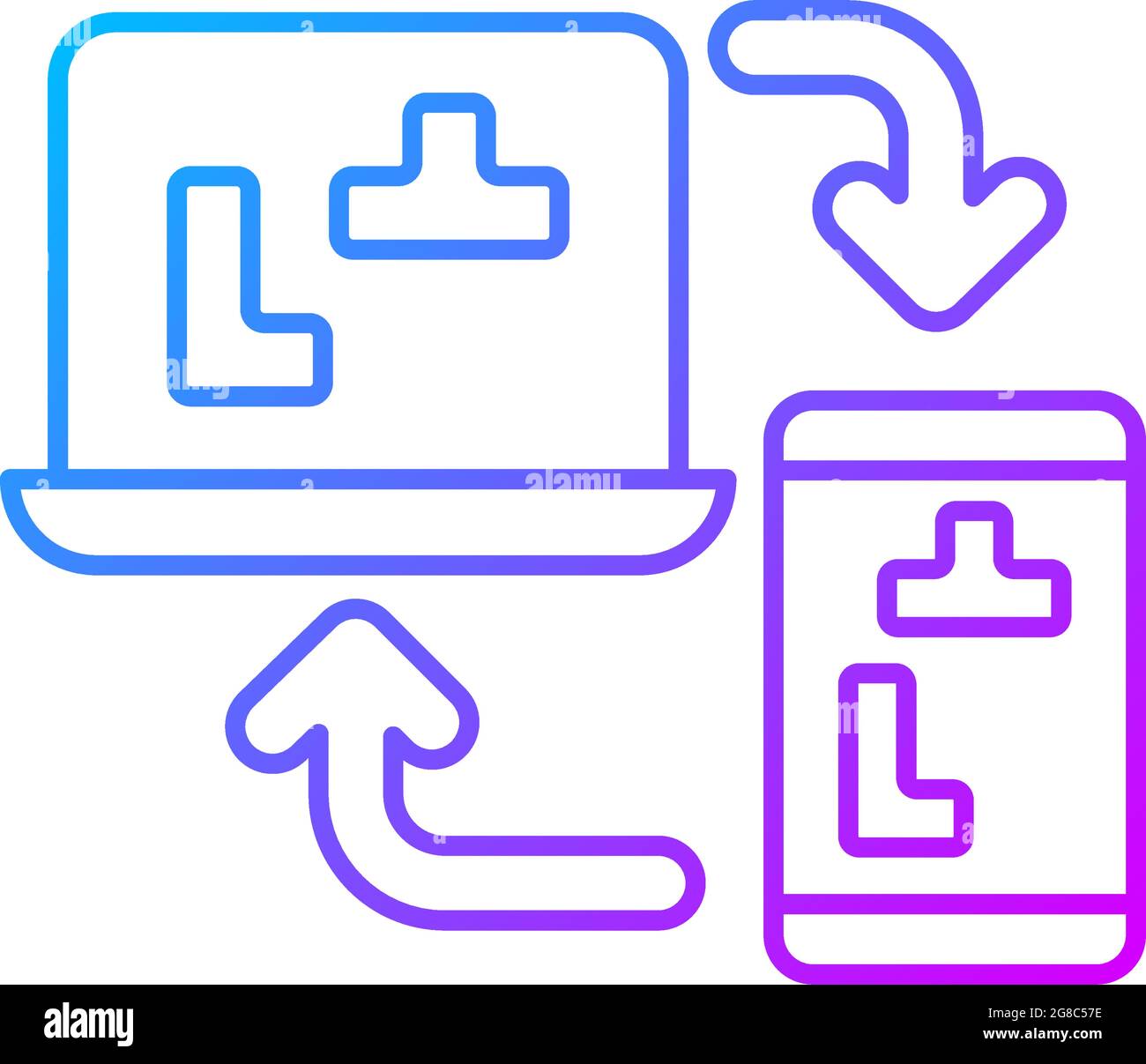 Cross platform play, online gaming concept icon. Server connection, internet  multiplayer idea thin line illustration. Esports, video game competition  Stock Vector Image & Art - Alamy