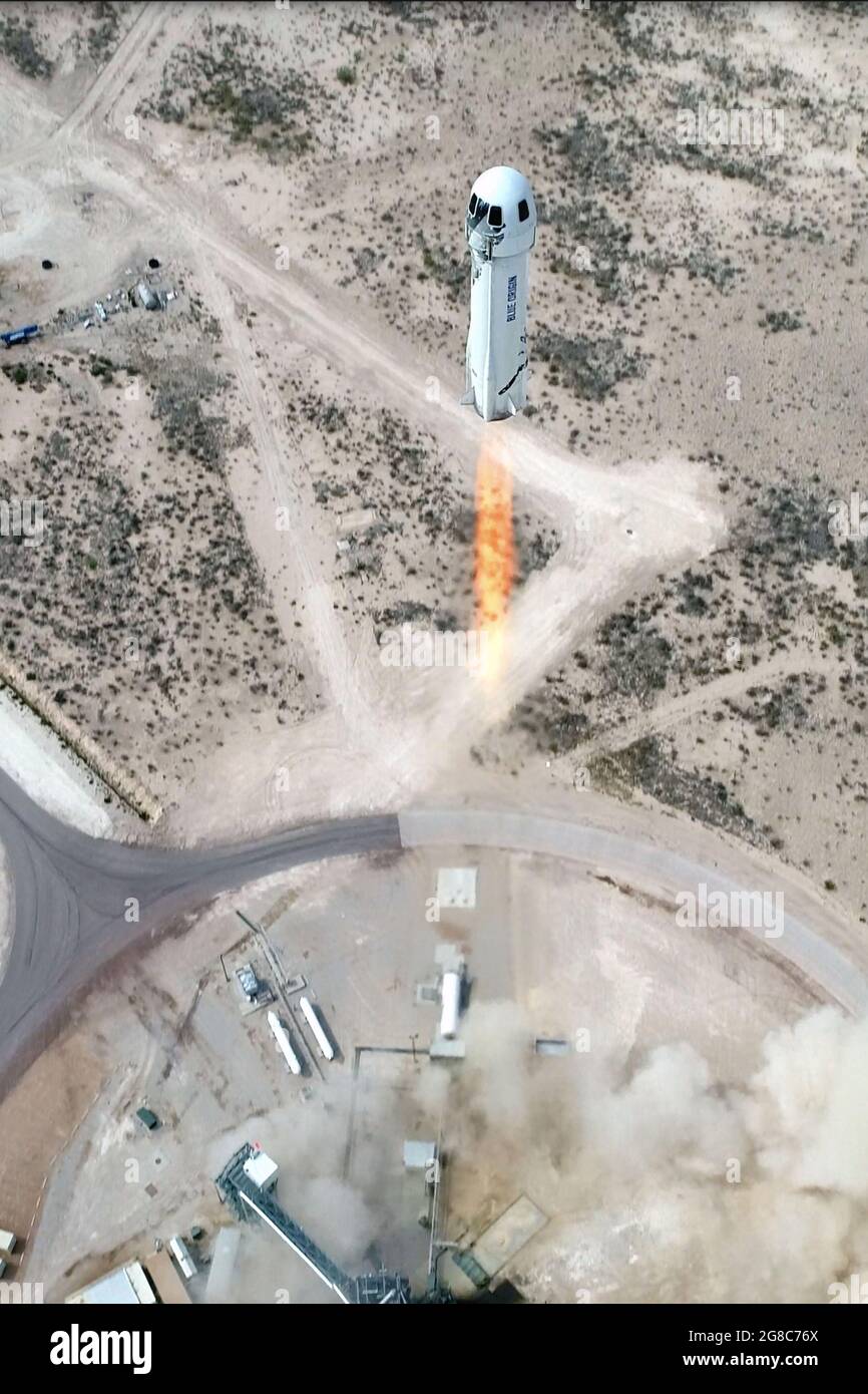 File Photo Showing Blue Origin S Mission Ns 15 As It Lifts Off From Launch Site One In West Texas On April 14 2021 Blue Origin S New Shepard Suborbital Rocket Remains On Schedule To
