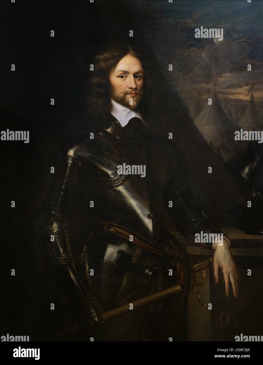 Henry Ireton (1611-1651). English statesman and Parliamentary general during the Civil Wars between the Royalists and Parliamentarians. Copy attributed to Robert Walker (1599-1658) after a portrait of Samuel Cooper, and Anthony van Dyck. Oil on canvas (124,5 x 100,3 cm), ca.1650. National Portrait Gallery. London, England, United Kingdom. Stock Photo