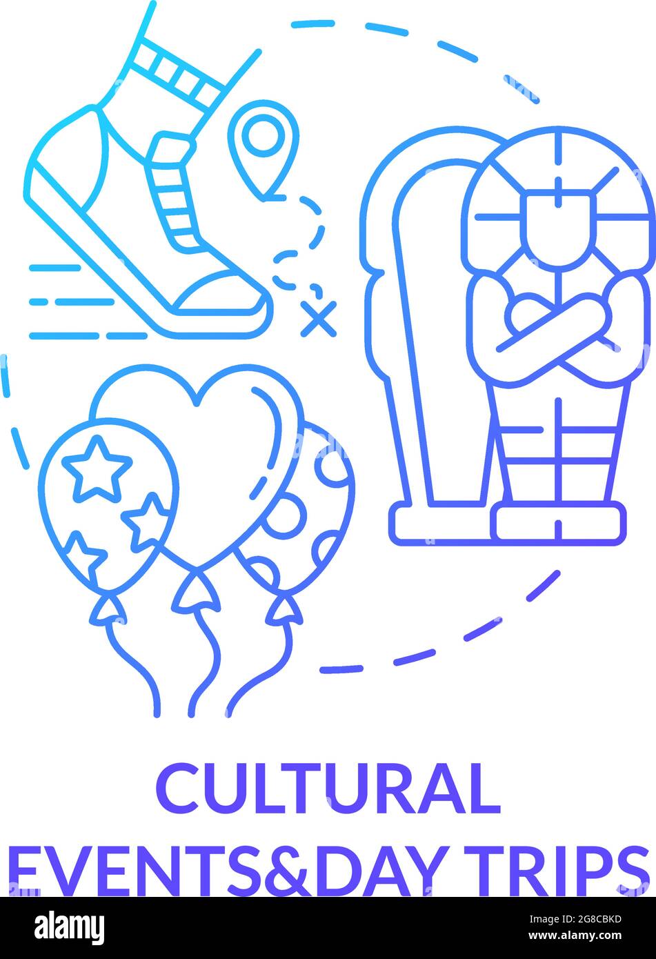 Cultural events and day trips concept icon Stock Vector Image & Art Alamy
