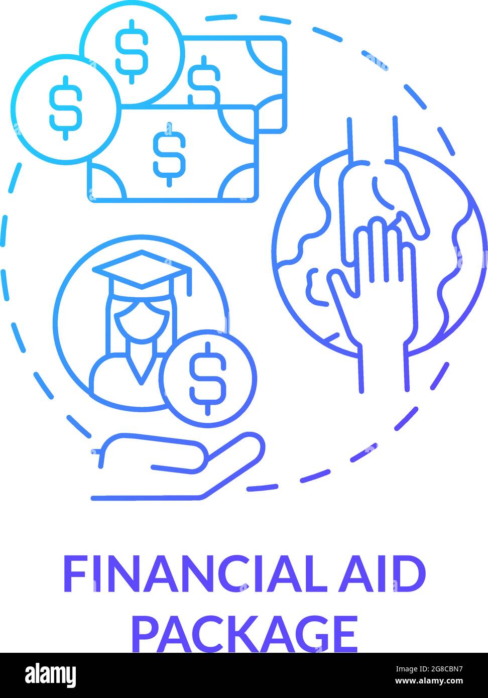 Financial aid package concept icon Stock Vector Image & Art Alamy
