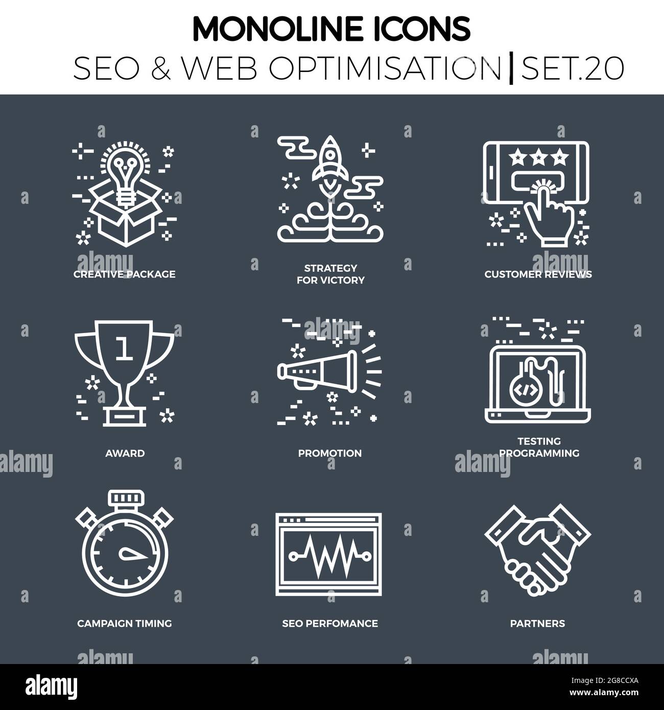Seo and web opimization Stock Vector