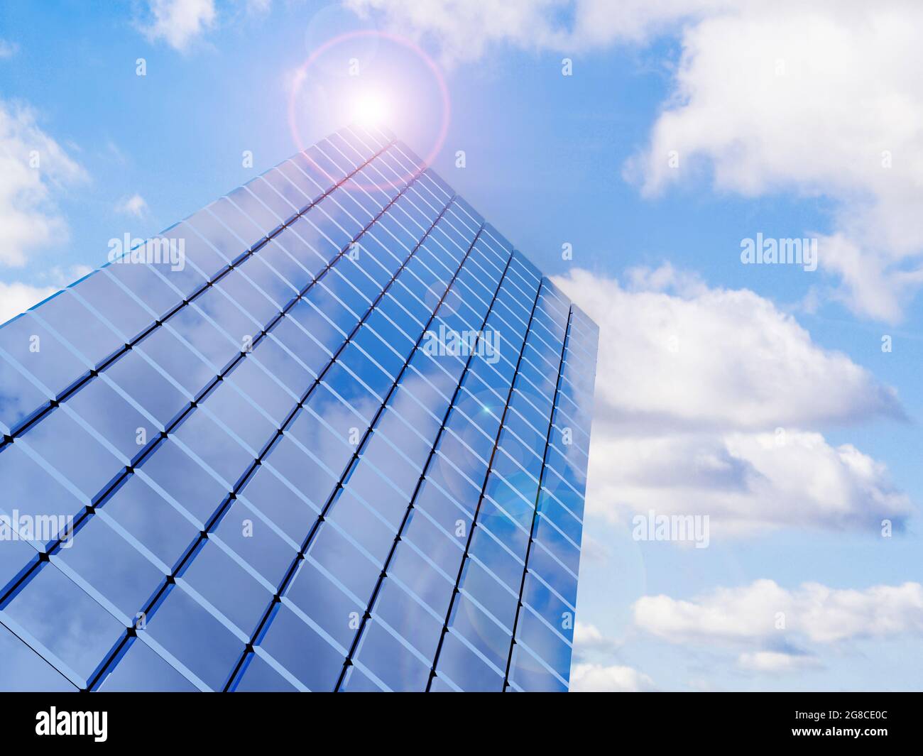 Picture of Modern financial real estate building for business corporation with ...