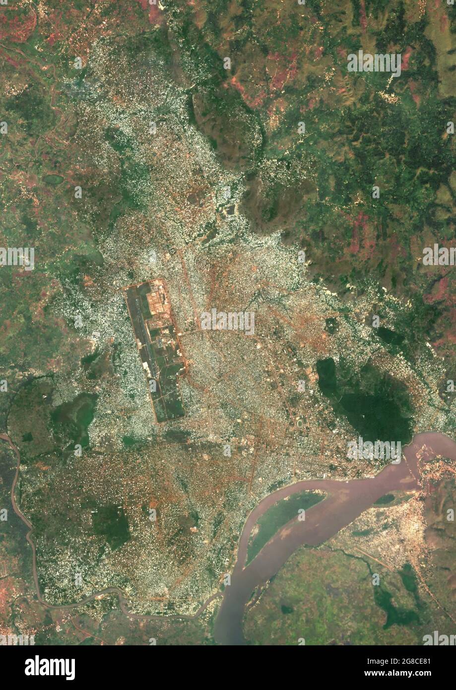 Bangui, Capital city of Central African Republic Stock Photo